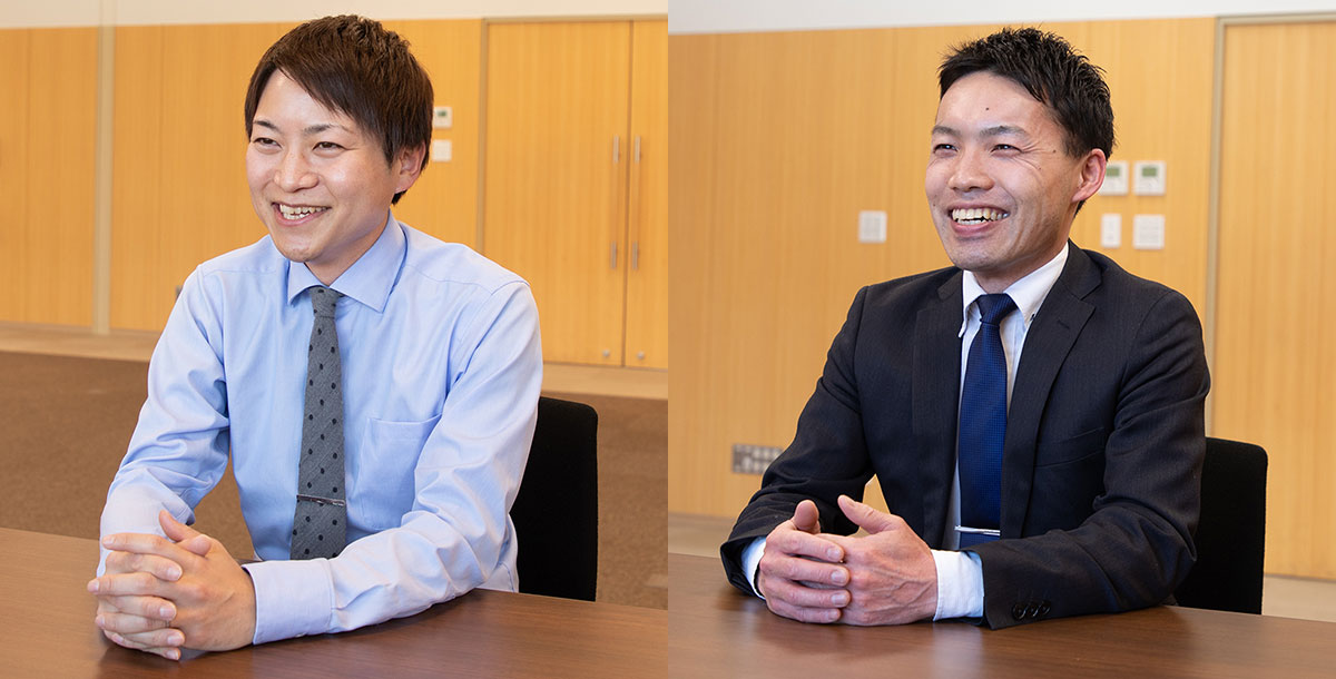 左：企画財政課 金井様（DX推進担当）右：会計課 高野様